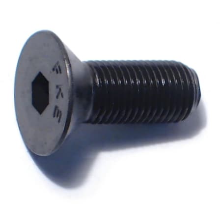 Midwest Fastener 3/8"-24 Socket Head Cap Screw, Flat, Plain Steel, 1 in Length, 5 PK 79554
